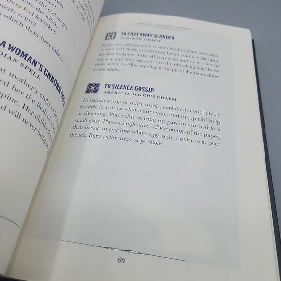 Witchcraft A Handbook Of Magic Spells And Potions Boo Hardcover Halloween Wicken - Picture 12 of 13